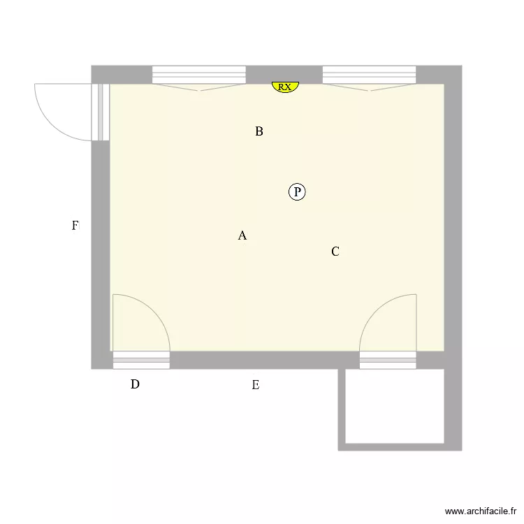 Cabinet 1 SCM La Quenotte. Plan de 