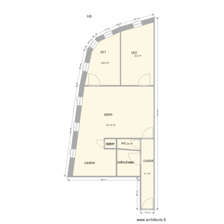 moulin H8. Plan de 0 pièce et 0 m2