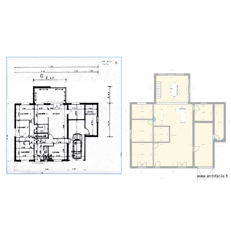 maison de base verranda --etage. Plan de 11 pièces et 174 m2