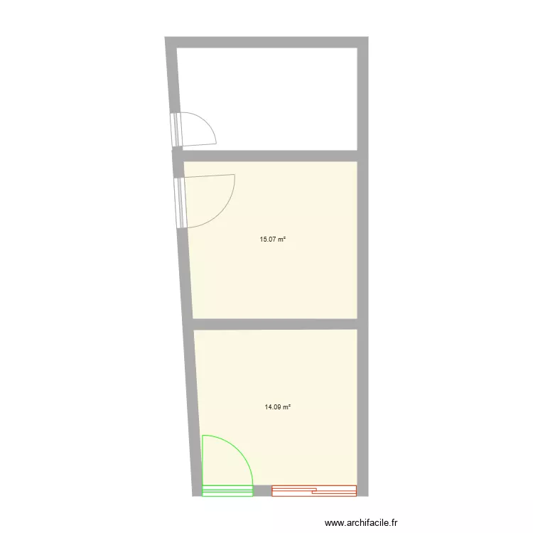 Toit Cuisine RDC Exterieure. Plan de 