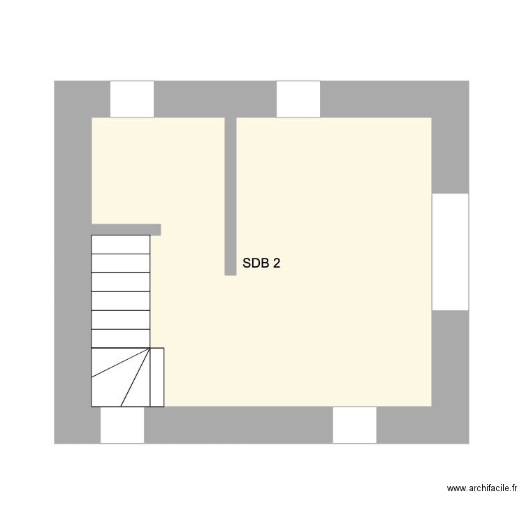 Tom fischer 2er. Plan de 1 pièce et 18 m2