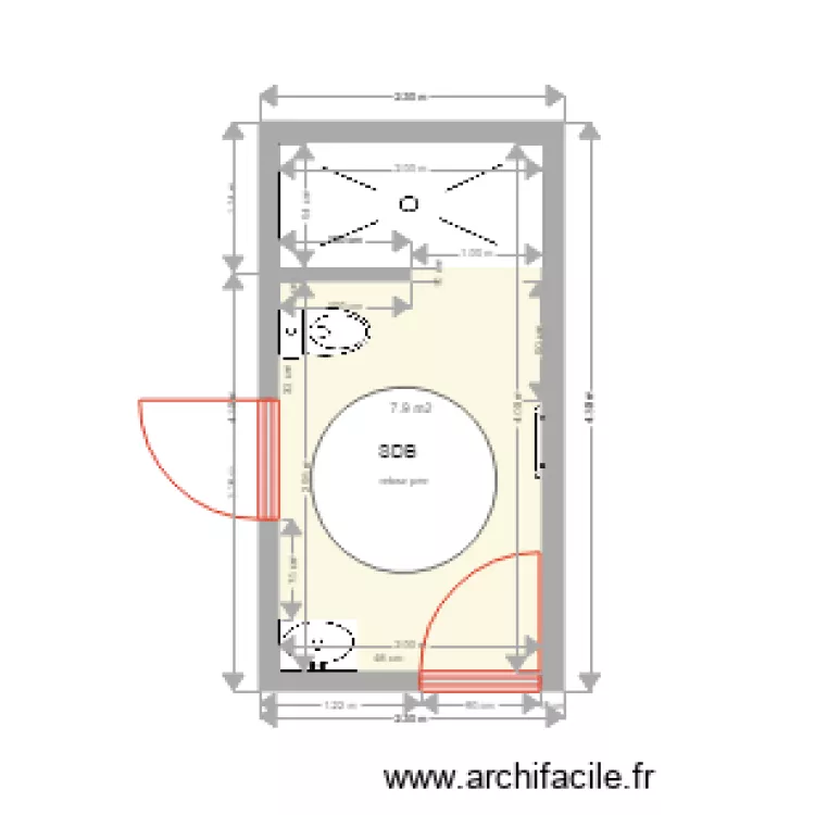 SALLEDEBAIN 1. Plan de 