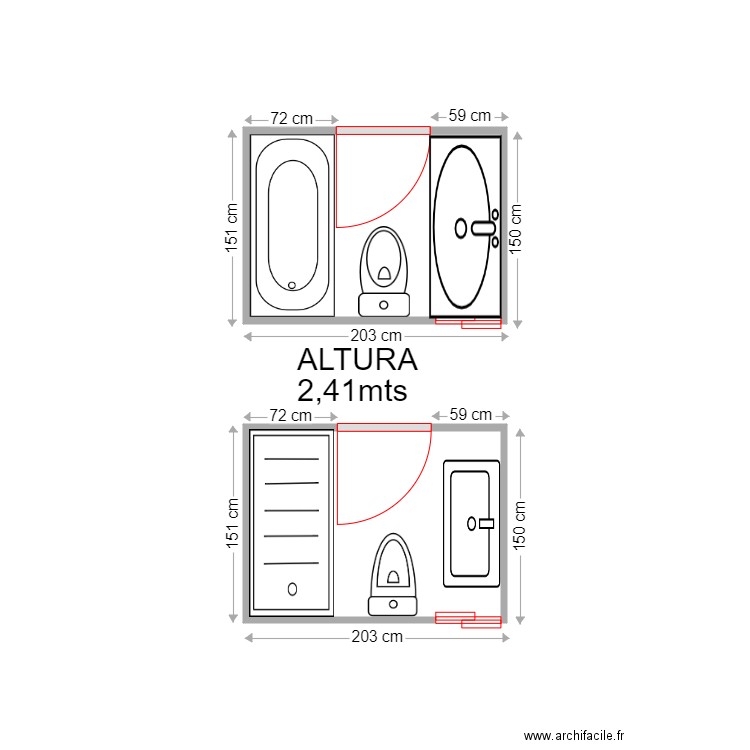 JORDI BELTRAN BAÑO. Plan de 2 pièces et 5 m2