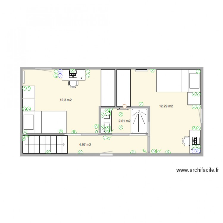 ETAGE VERSION FINALE. Plan de 0 pièce et 0 m2