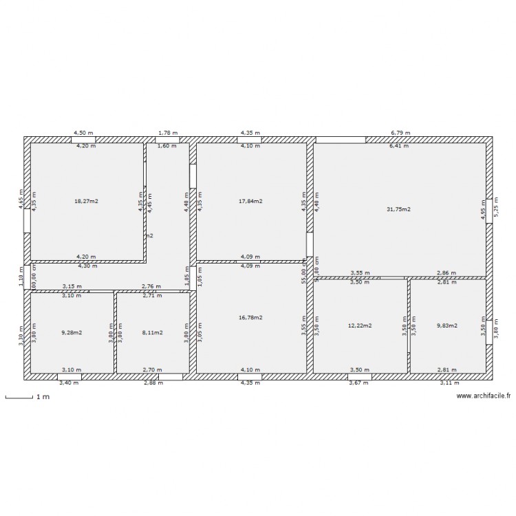 EXISTANT. Plan de 0 pièce et 0 m2