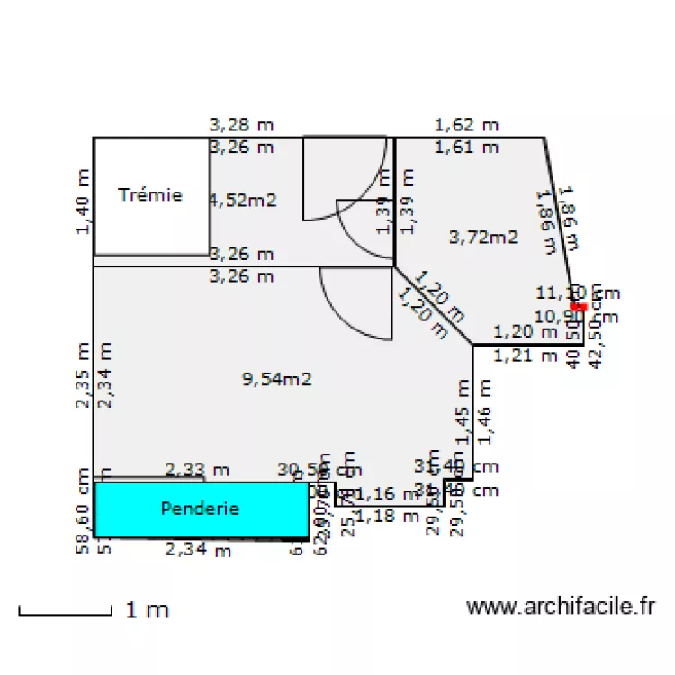 Appart_etage2. Plan de 