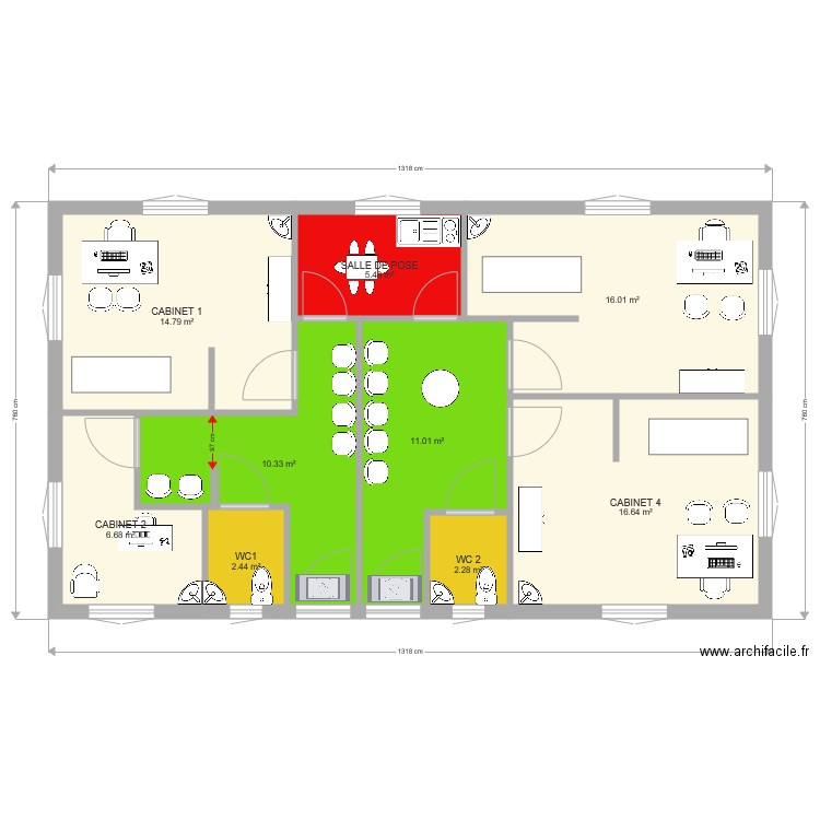 cabinet medical. Plan de 0 pièce et 0 m2