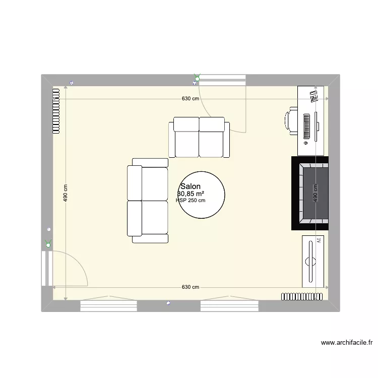 Salon. Plan de Salon. Plan de