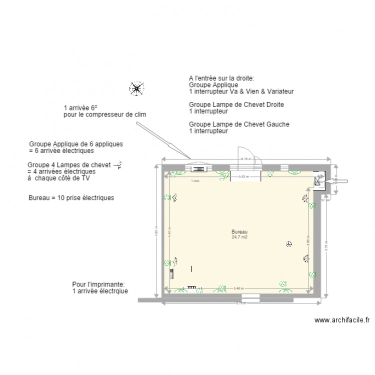 Bureau Maçonnerie. Plan de 0 pièce et 0 m2