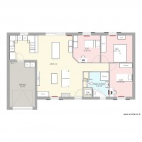 Maison 3ch garage meuble