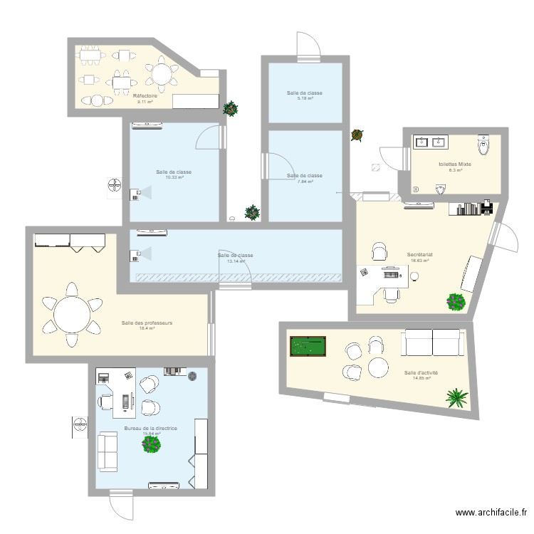 Plan 123 Association Scolaire plus. Plan de 0 pièce et 0 m2