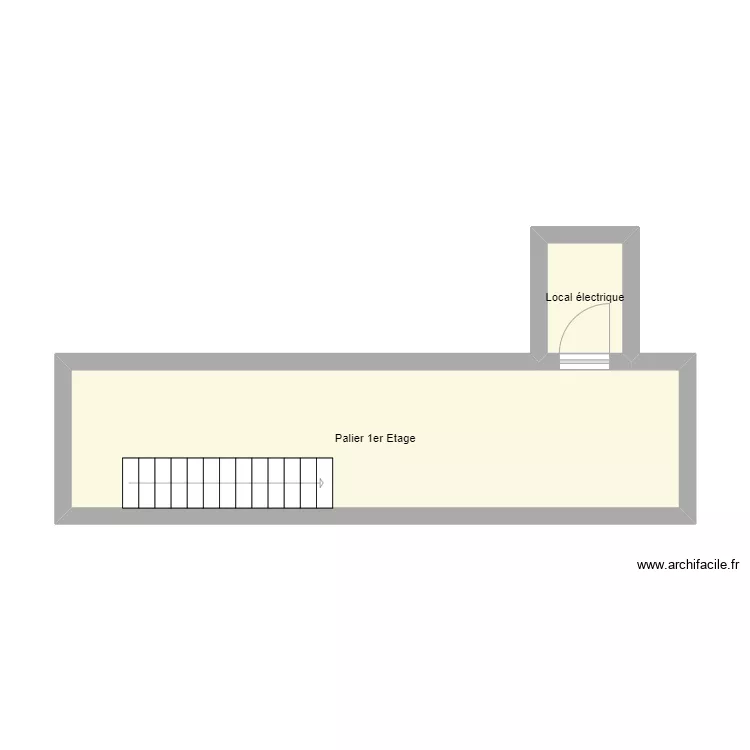 Croquis 1er Palier. Plan de 