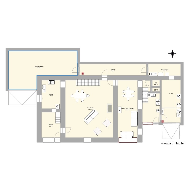 la cachette rdch. Plan de 0 pièce et 0 m2