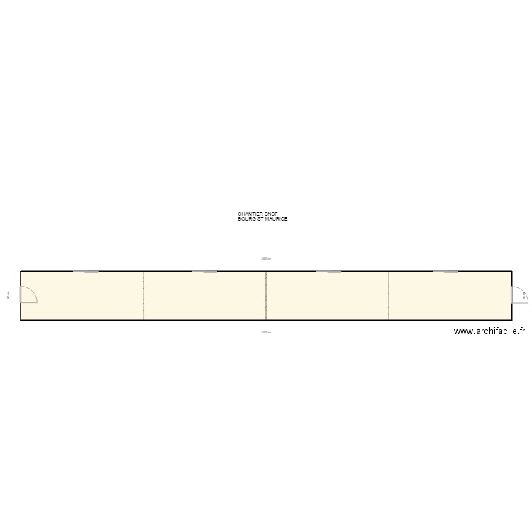 CHANTIER SNCF BOURG SAINT MAURICE. Plan de 0 pièce et 0 m2