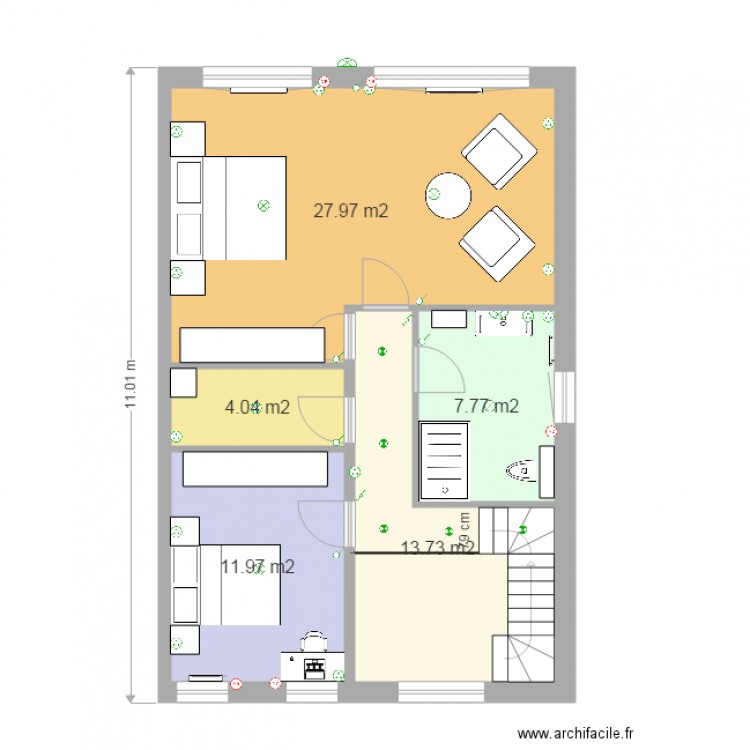 lot 45 étage éléctrique. Plan de 0 pièce et 0 m2