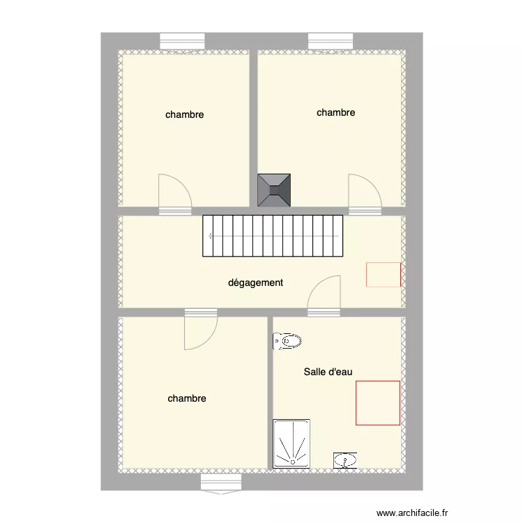taglang projet etage. Plan de 