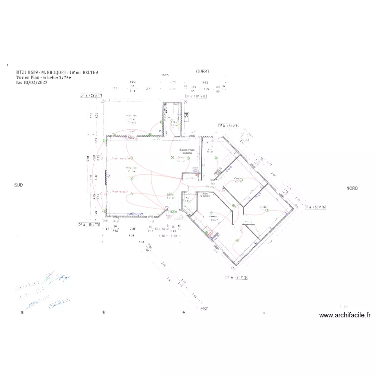 BROQUET BELTRA. Plan de 