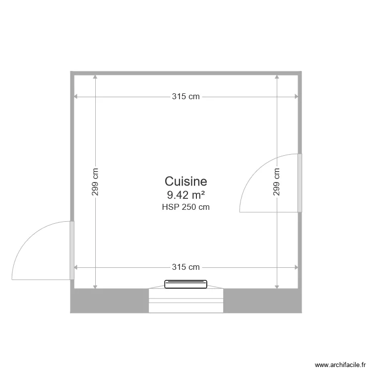 cuisine. Plan de 