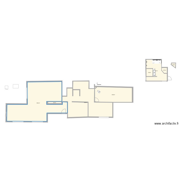 maison. Plan de 8 pièces et 140 m2