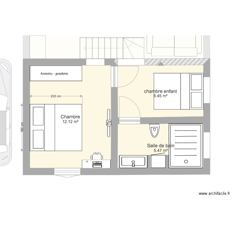 house F5. Plan de 0 pièce et 0 m2