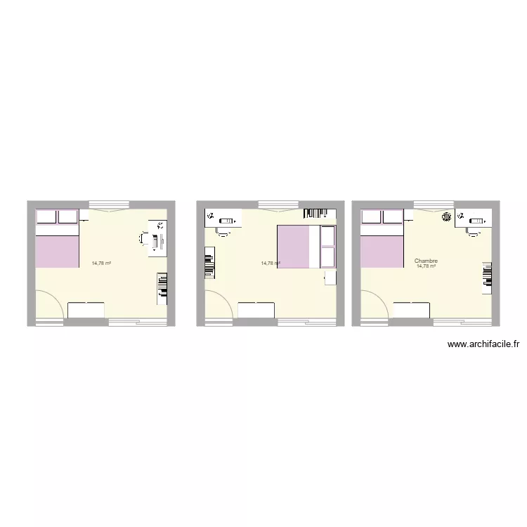 Chambre Jeanne. Plan de Chambre Jeanne. Plan de