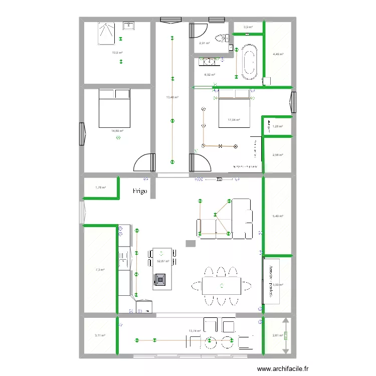 aurelie. Plan de 
