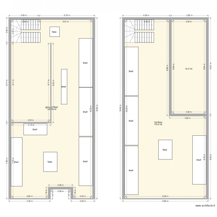 canali. Plan de 0 pièce et 0 m2