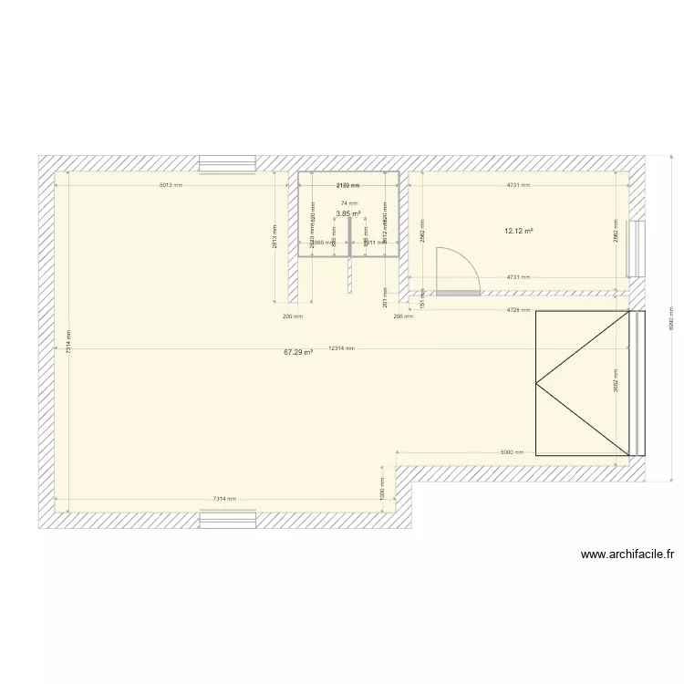 Sanitaire 1. Plan de 