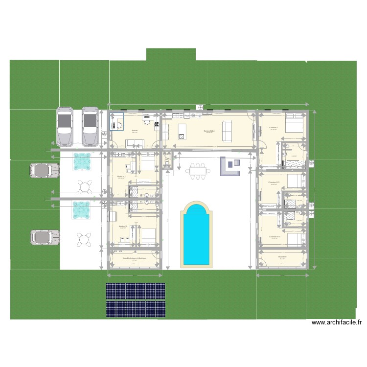Projet future maison. Plan de 0 pièce et 0 m2