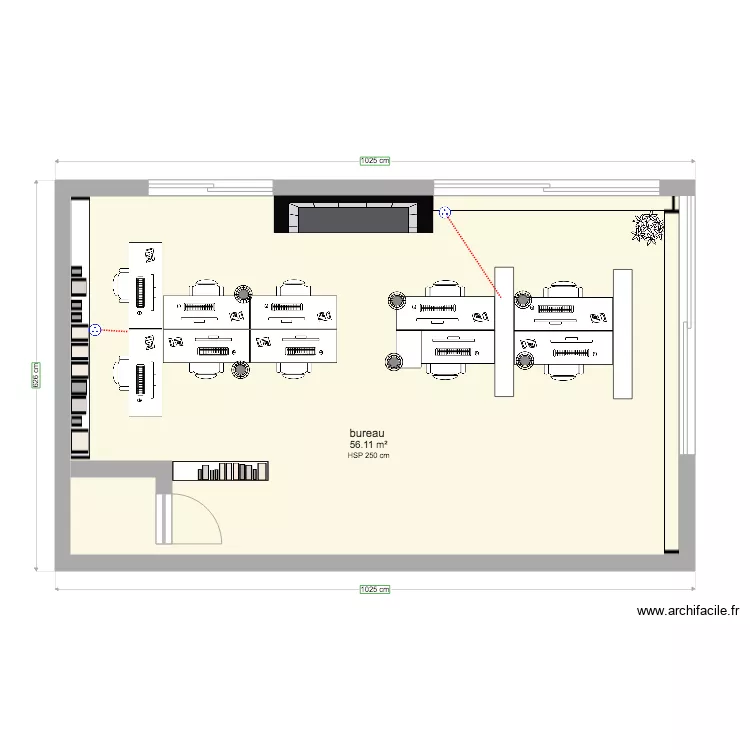 bureau. Plan de bureau. Plan de