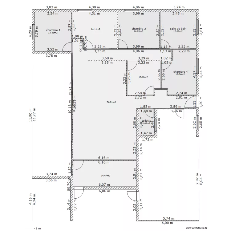 cote murs 2 vrai. Plan de cote murs 2 vrai. Plan de