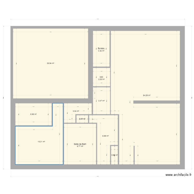 REZ DE CHAUSSEE ESSAI 5. Plan de 0 pièce et 0 m2