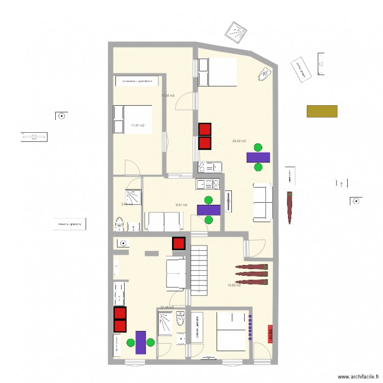 tattegrain rez de chaussee brut n2 brut. Plan de 0 pièce et 0 m2