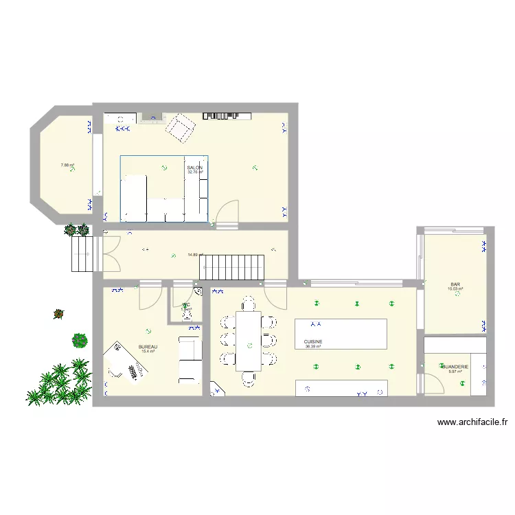 Rez Electricit&eacute;. Plan de 
