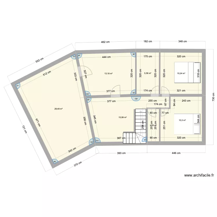 LA LANDE DU TEMPLE 2. Plan de 