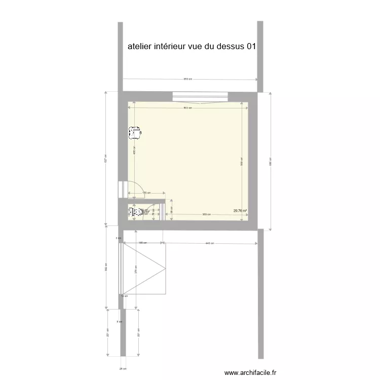 Mairie atelier Lime Int&eacute;rieur vue dessus 20200121. Plan de 