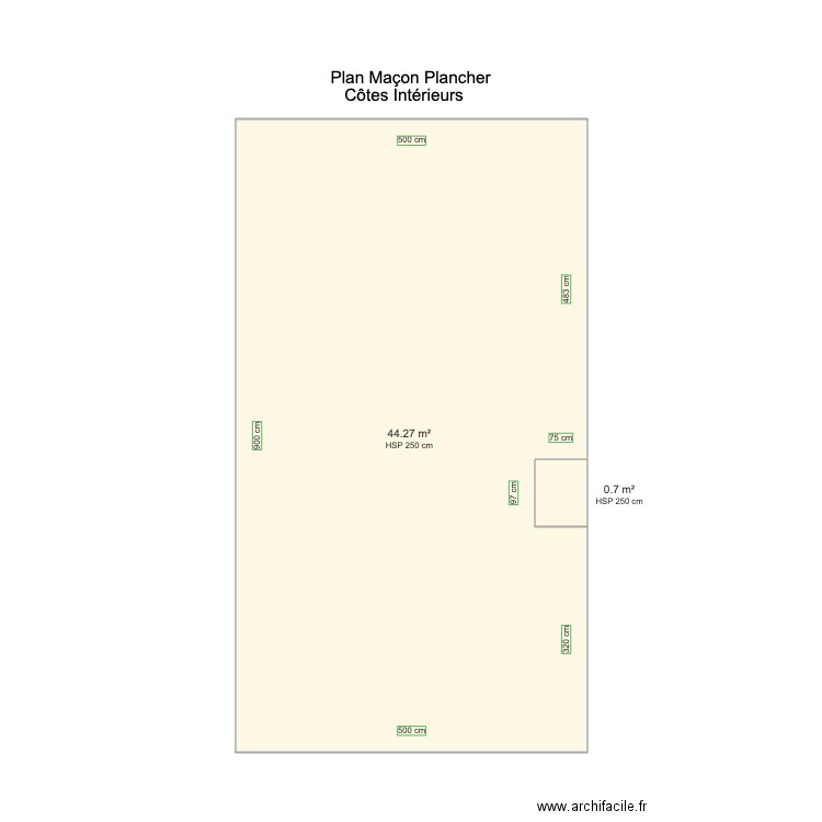 Plan Maçon Plancher . Plan de 0 pièce et 0 m2