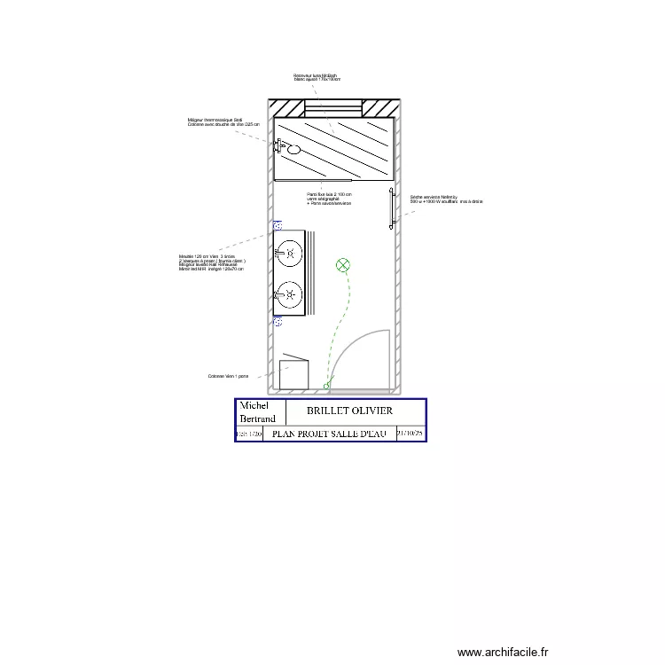 BRILLET projet. Plan de BRILLET projet. Plan de
