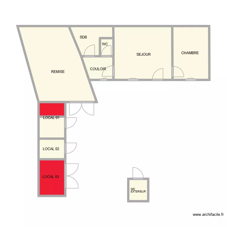 BEAUCAIRE REMISE PUJOL. Plan de 11 et 42 m² BEAUCAIRE REMISE PUJOL. Plan de 11 et 42 m²