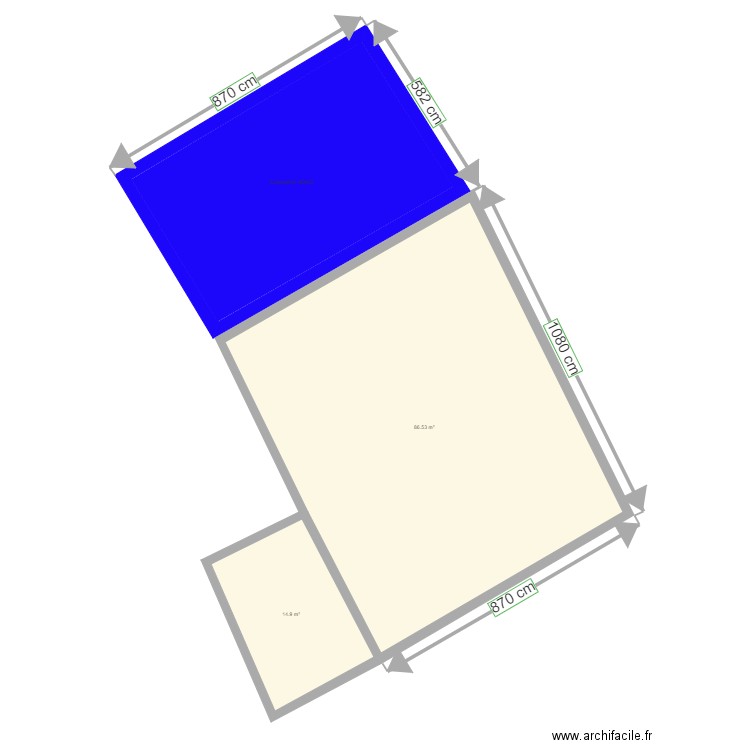 Plan Masse Maison Estension. Plan de 0 pièce et 0 m2