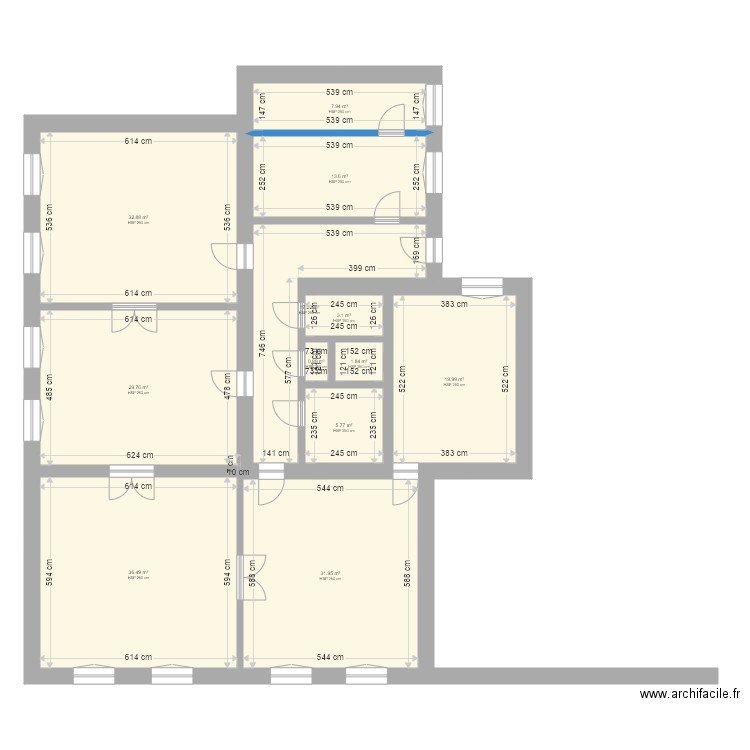 Nador utca. Plan de 0 pièce et 0 m2