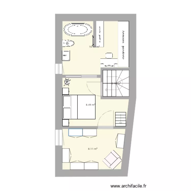 Maison 2e niveau 4. Plan de 
