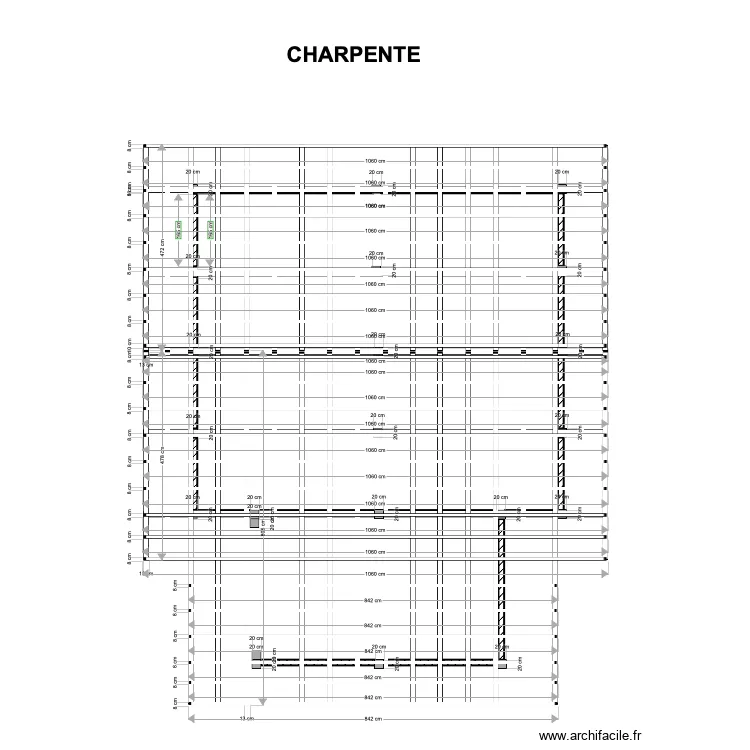 vue dessus charpente v4 partag&eacute; visu. Plan de 