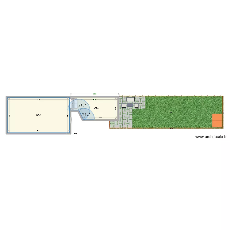 Plan global après travaux. Plan de Plan global après travaux. Plan de