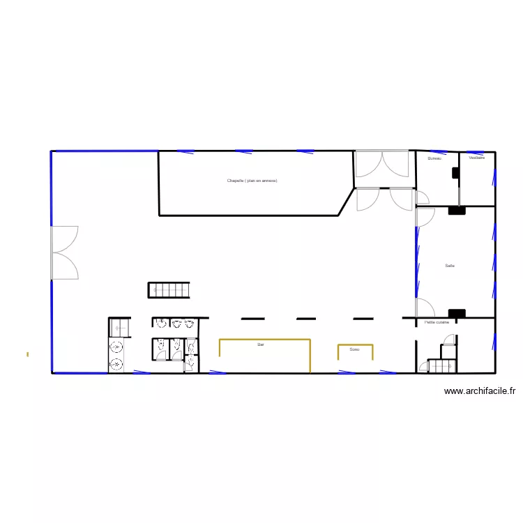 Château du Biez rez. Plan de Château du Biez rez. Plan de