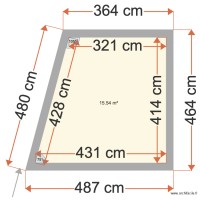 Abri de Jardin plan de masse vue aerienne