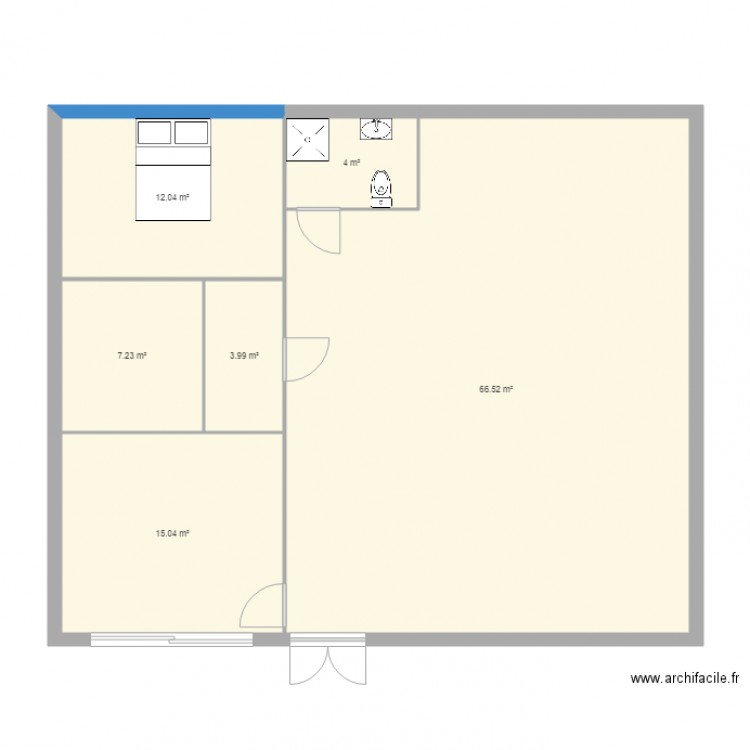 MAISON BOUZNIKA ESSAI 110. Plan de 0 pièce et 0 m2