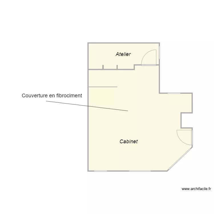 Croquis SCI OCEANE AMIANTE Lot 3. Plan de 