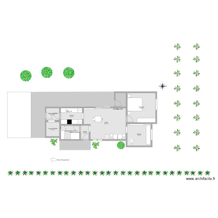 Maison terre J3. Plan de 0 pièce et 0 m2