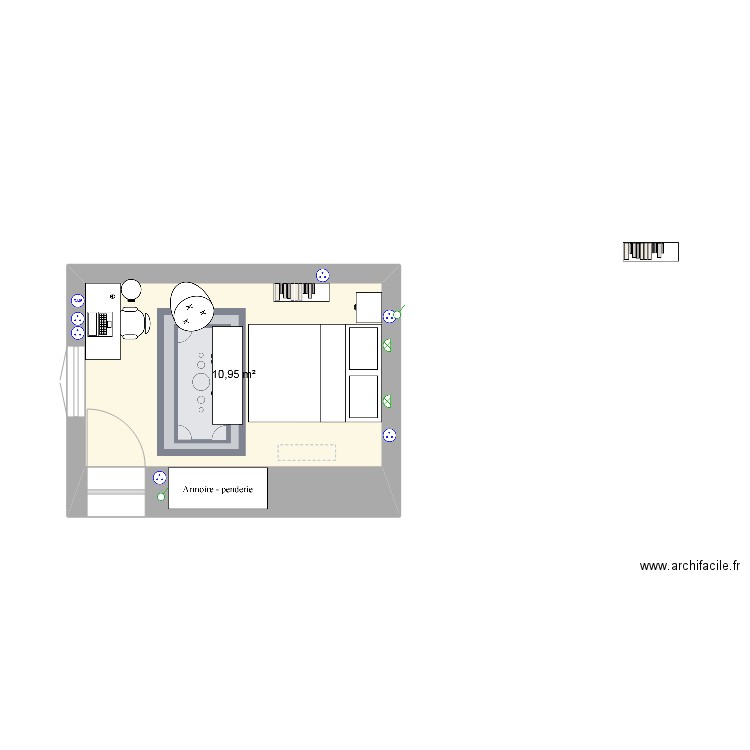 chambre Célian. Plan de 0 pièce et 0 m2